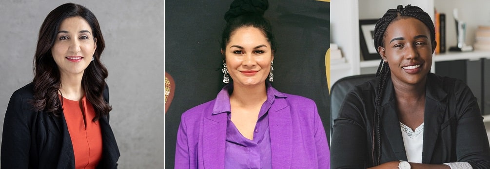 Images of speakers Lisa Annese, Jordin Payne, Elizabeth Lang